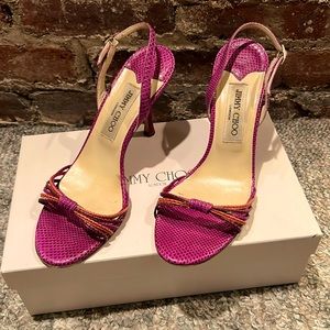 Jimmy Choo Kelissa Lilac Karung open toe sandal!